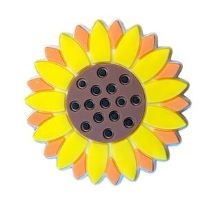 Sunflower Croc Charm
